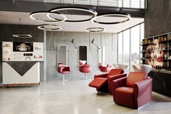 Столове и измивни колони за фризьорски салони от Pietranera Italy